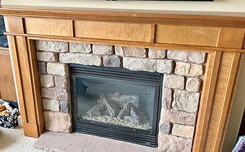 repair to a fireplace surround.