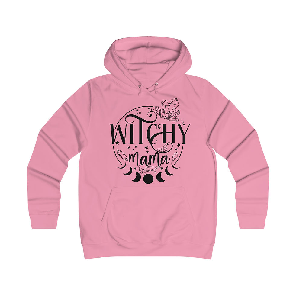 Thumbnail: Witchy Mama-Witchy Quotes-Girlie College Hoodie