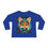 Thumbnail: Kitsune Fox-Green n Gold Hoodie Starry Night Sky-Toddler Long Sleeve Tee