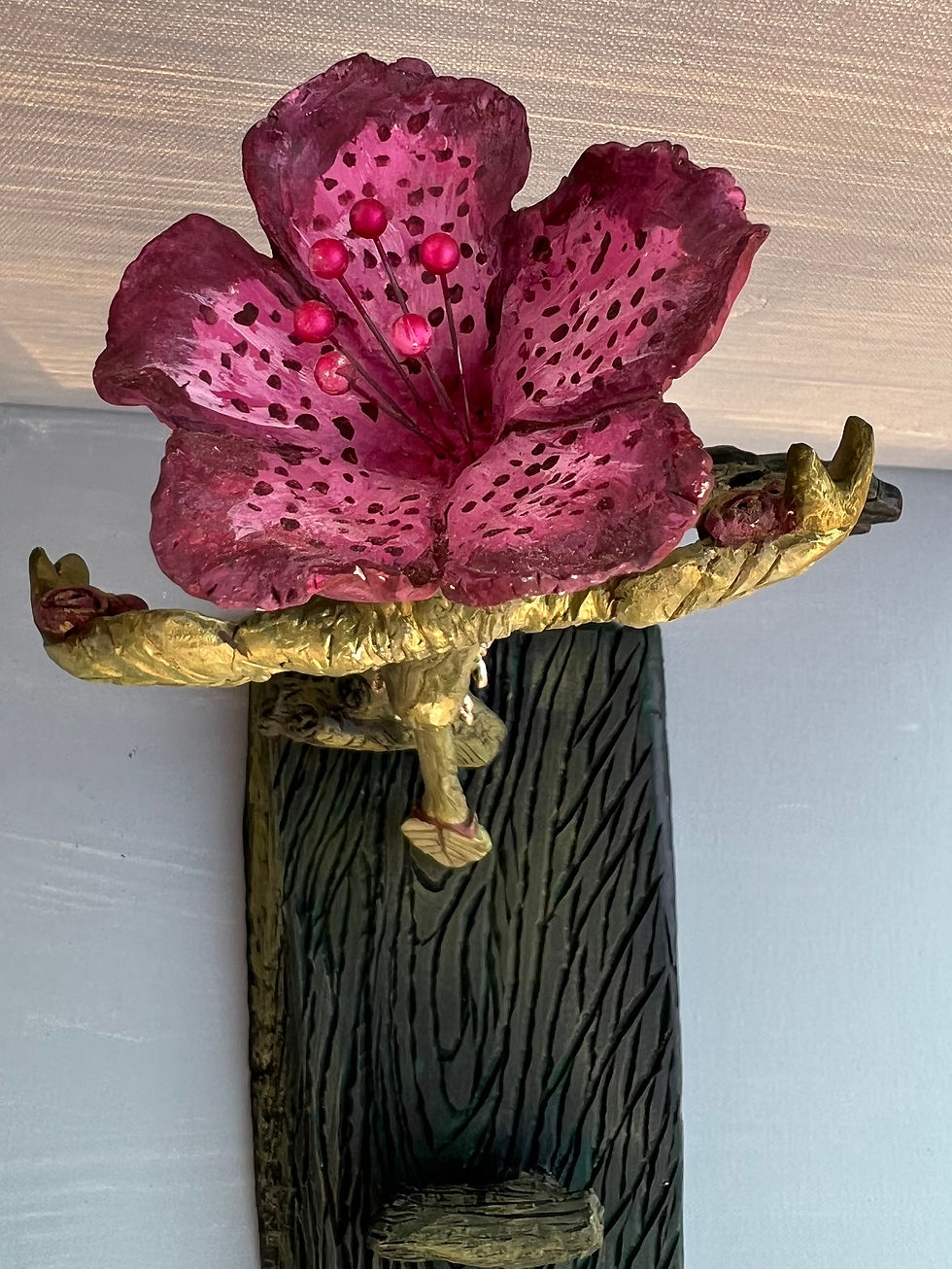 Thumbnail: Motherhood-Rhododendron Puppet Wand and Upcycled Wand stand
