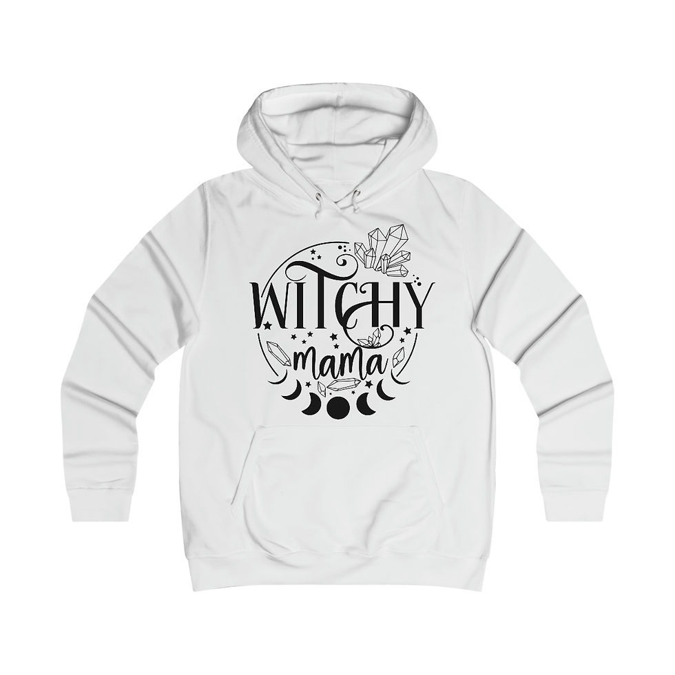Thumbnail: Witchy Mama-Witchy Quotes-Girlie College Hoodie