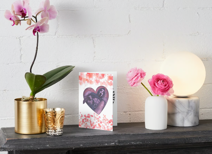 Thumbnail: Ghost Face Valentines card