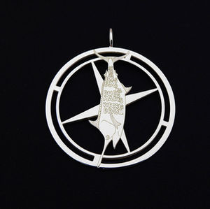 Pingt. Peixe Marlin 01 PRATA 925