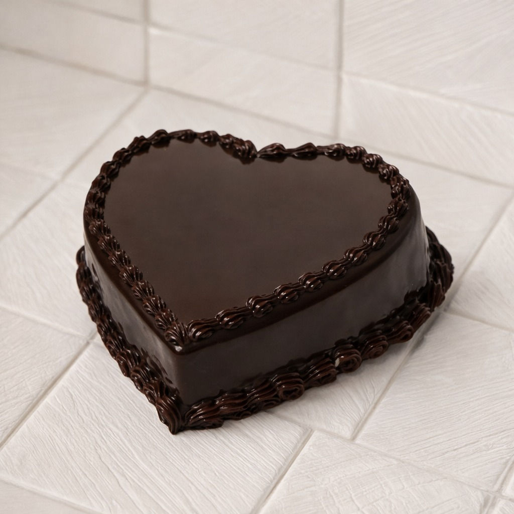 Chocolate Heart Shape Cake