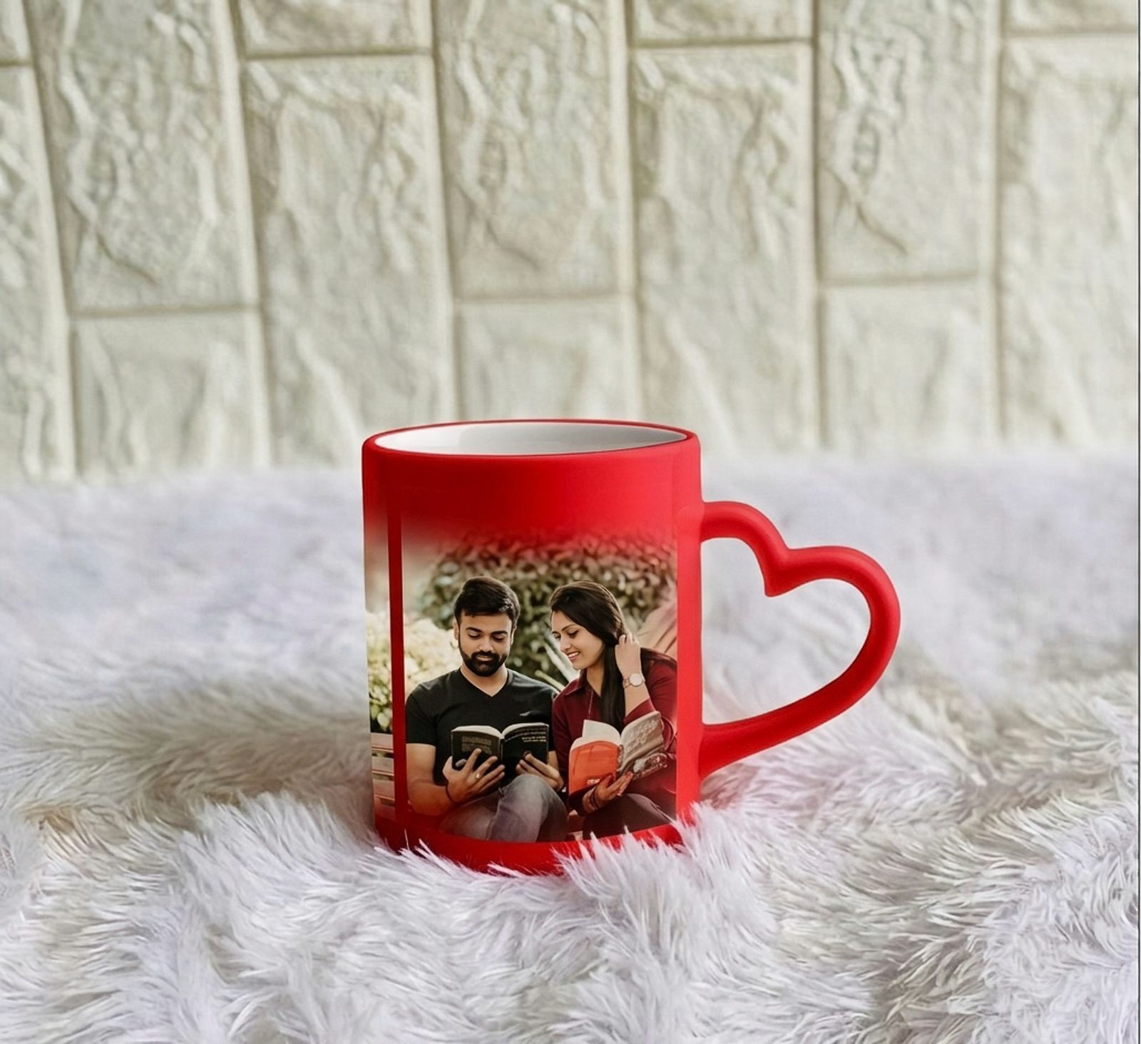 Heart Handle Photo Mug