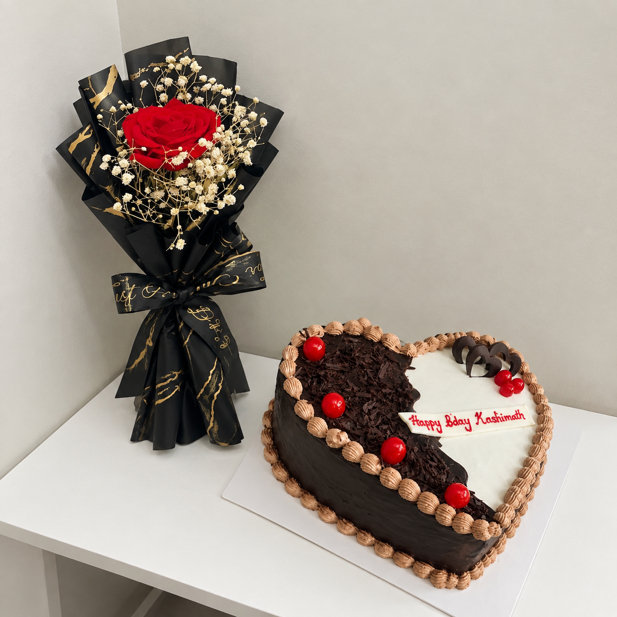 Romantic Rose & Cake Gift Set