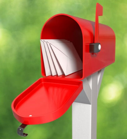 Mailbox filled with Mail