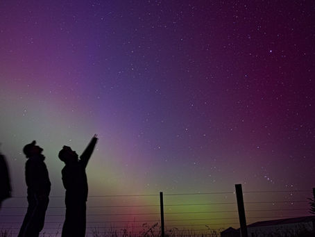 庭からオーロラ観察!?