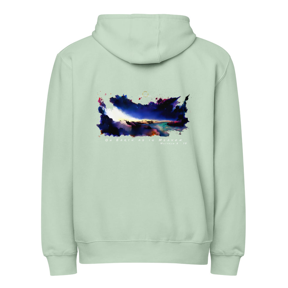 Thumbnail: On Earth as in Heaven Premium full zip hoodie