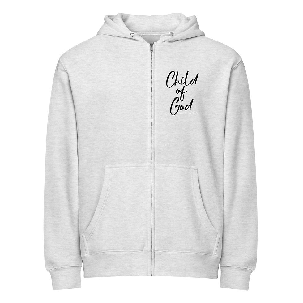 Thumbnail: On Earth as in Heaven Premium full zip hoodie