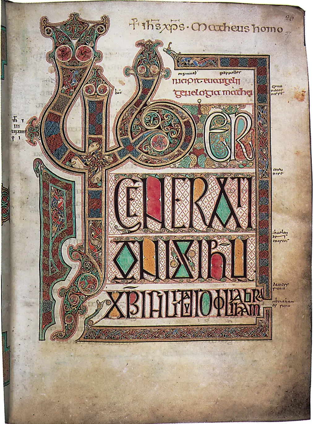 Lindisfarne Gospel (Apostle Matthew)