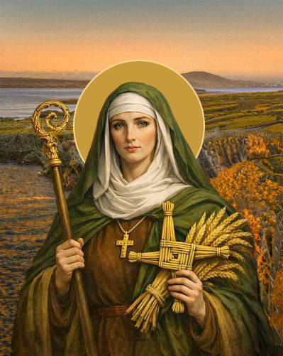 St. Brigid, Abbess of Kildare, “the Mary of the Gael”