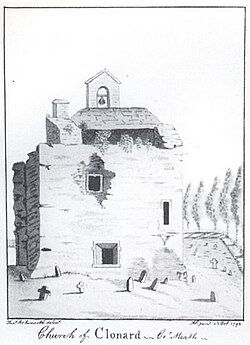 Clonard Abbey Ruins, sketched by Austin Cooper, 1794