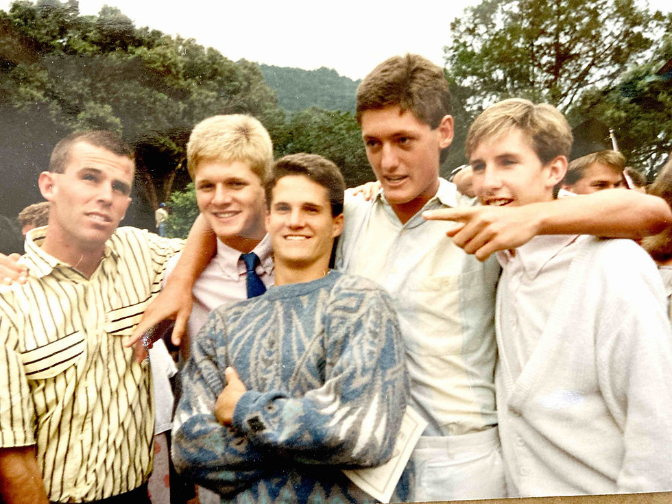 Some of my RVA "Band of Brothers" - visiting RVA in 1989, one year after our graduation in 1988.