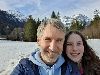Dad and Sophie on a walk at BFA's recent High School retreat in Switzerland - an incredibly beautiful location where God moved in many hearts (including mine).