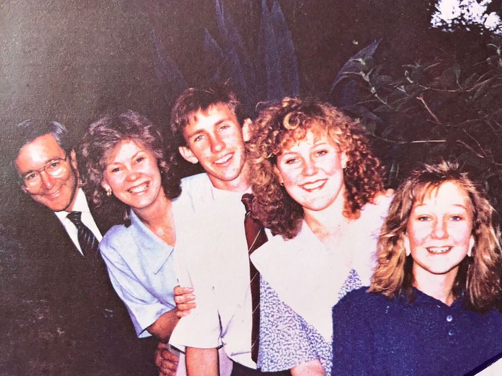 My family in 1988 - during my senior year at RVA