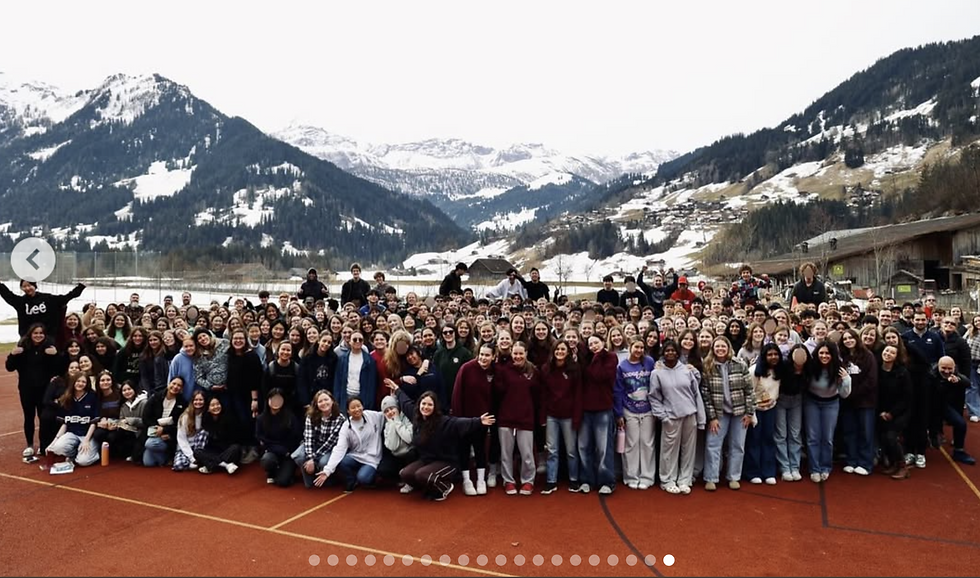 BFA's High School Retreat in Lenk, Switzerland - over 200 students representing missions work in about 50 countries around the world!