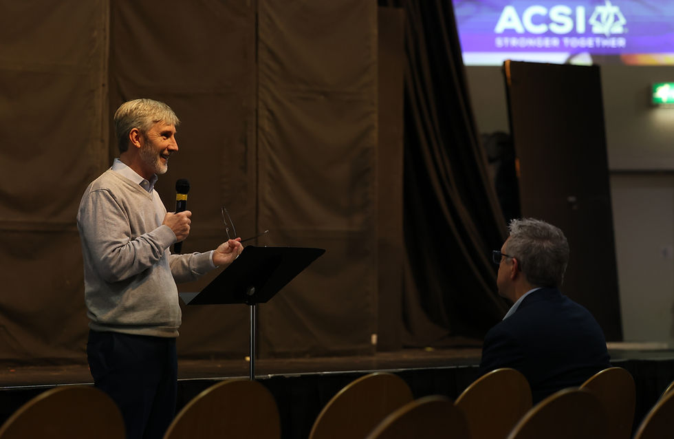 Phil introducing the Chairperson of the ACSI/MSA Visiting Team in February.