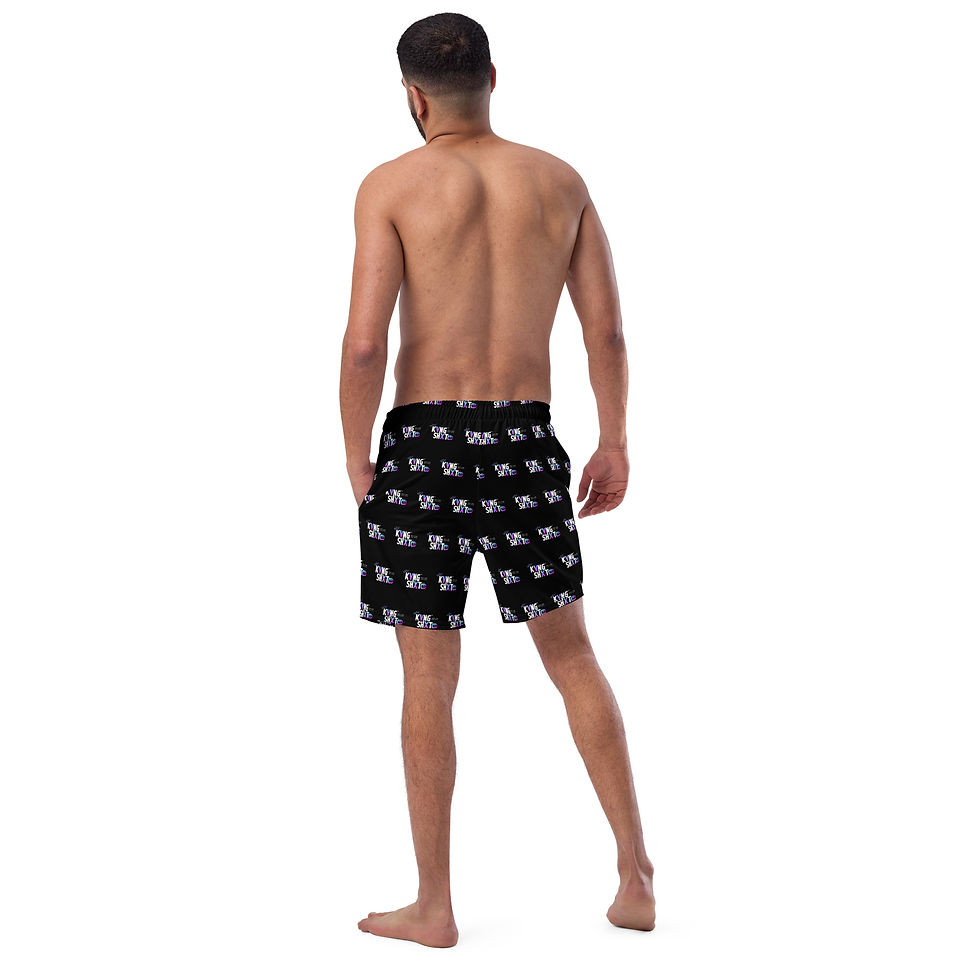 Thumbnail: KSTv | All-Over Logo Print Recycled Swim Trunks