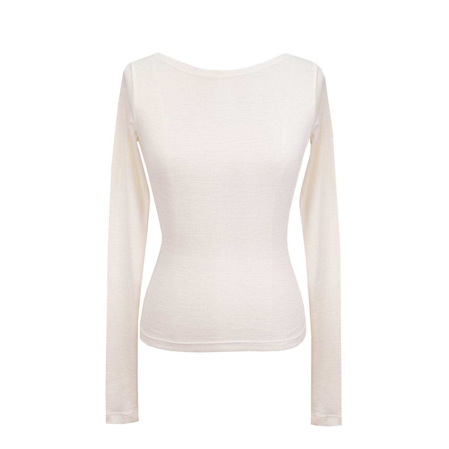 Fatale Long Sleeve Top - White
