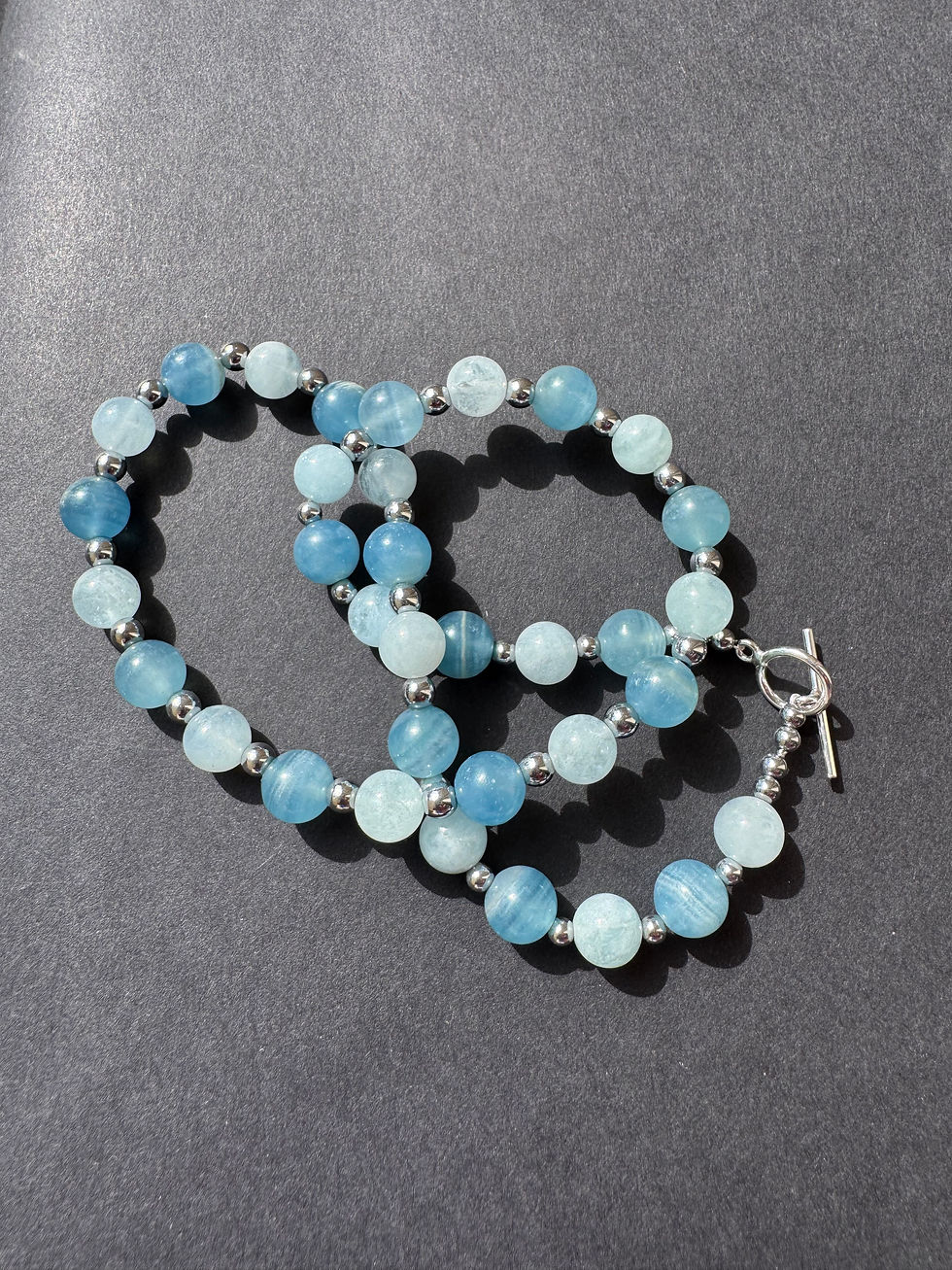 Miniature : Collier Aigue Marine et Aragonite