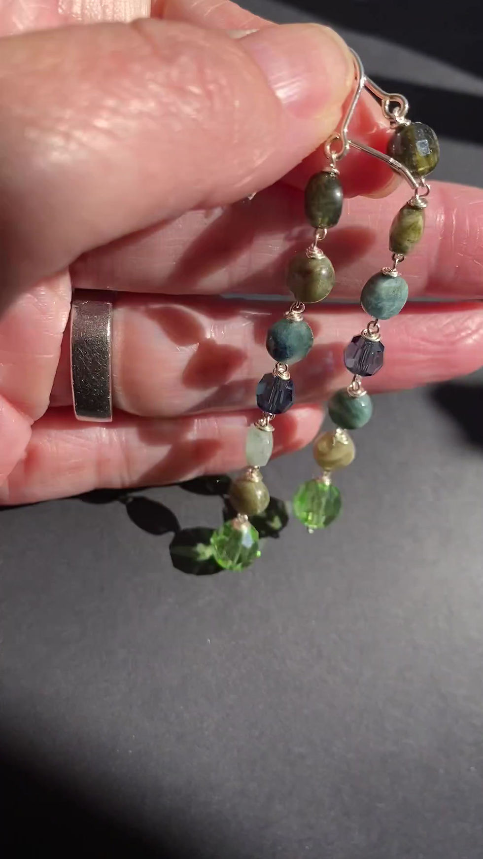 Miniature : Boucles d'oreilles Tourmaline Verte