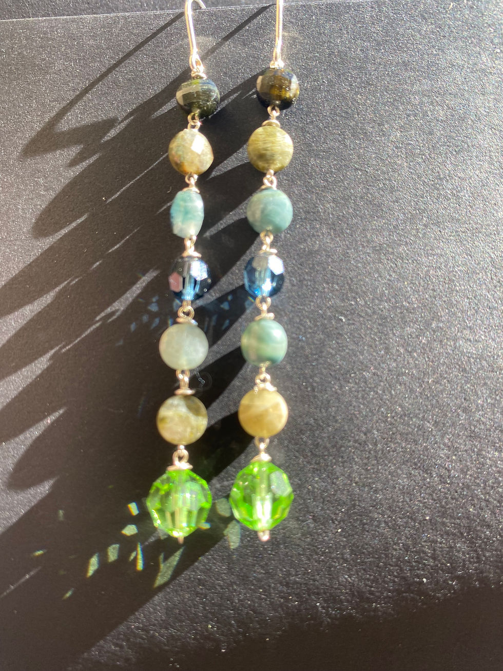 Miniature : Boucles d'oreilles Tourmaline Verte