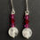 Miniature : Boucles d'oreilles Cristal de Roche et Swarovski