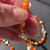 Miniature : Collier Roche Agate Orange