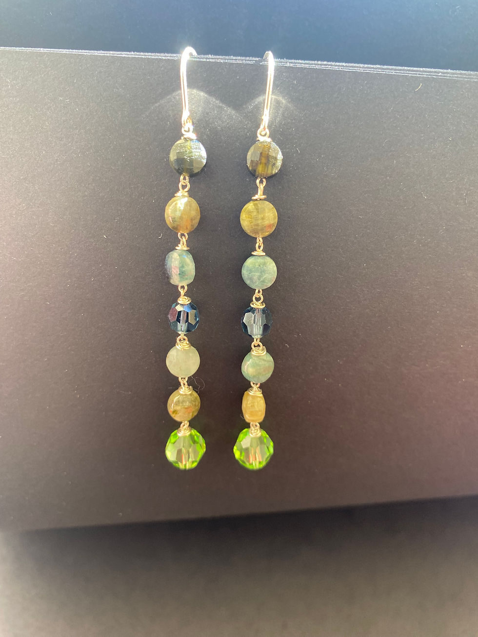 Miniature : Boucles d'oreilles Tourmaline Verte