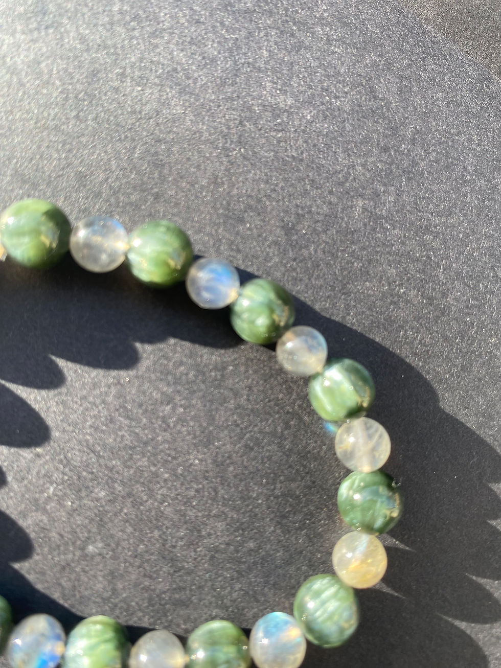 Miniature : Bracelet Séraphinite et Labradorite