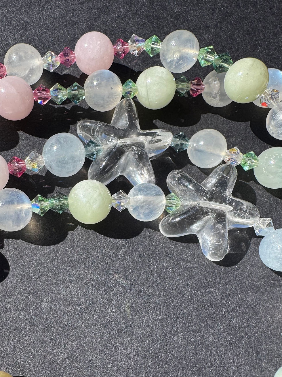 Miniature : Collier sautoir Pierre de Lune et Beryl 