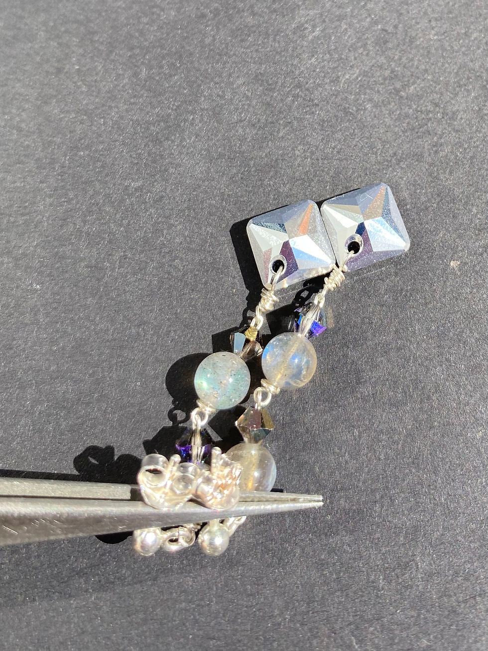 Miniature : Boucles d'oreilles Princesse Vitrail