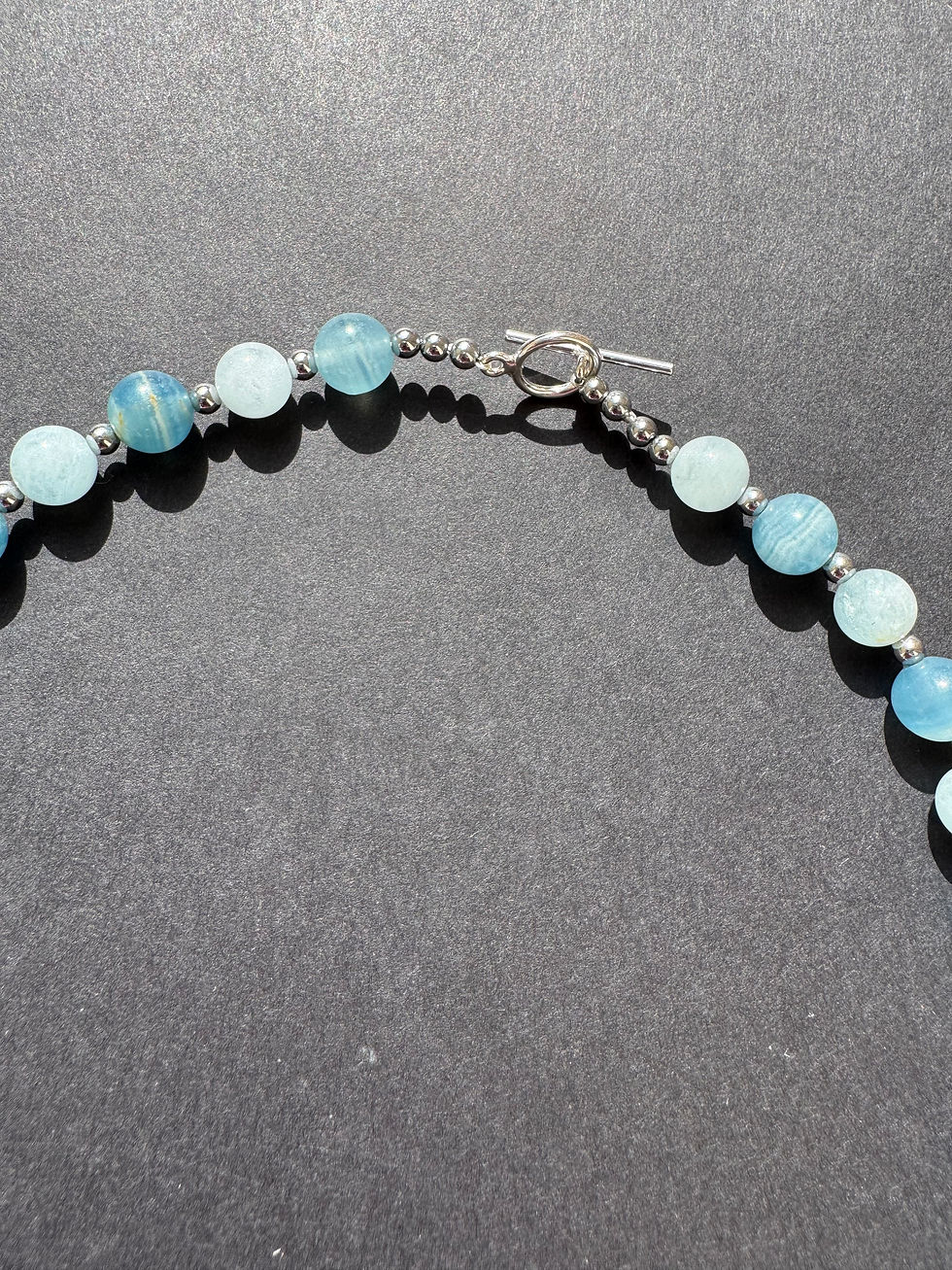 Miniature : Collier Aigue Marine et Aragonite