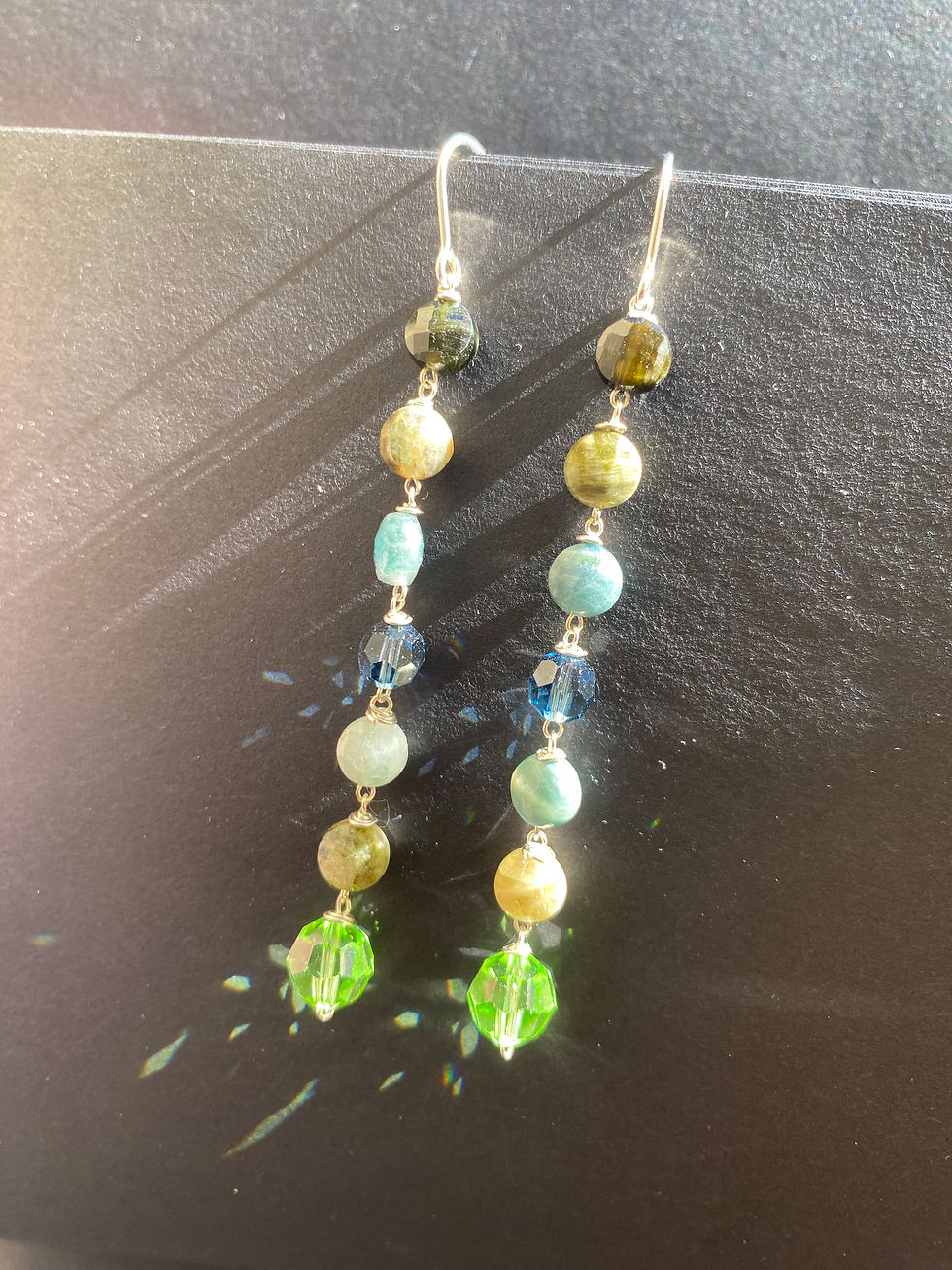 Miniature : Boucles d'oreilles Tourmaline Verte