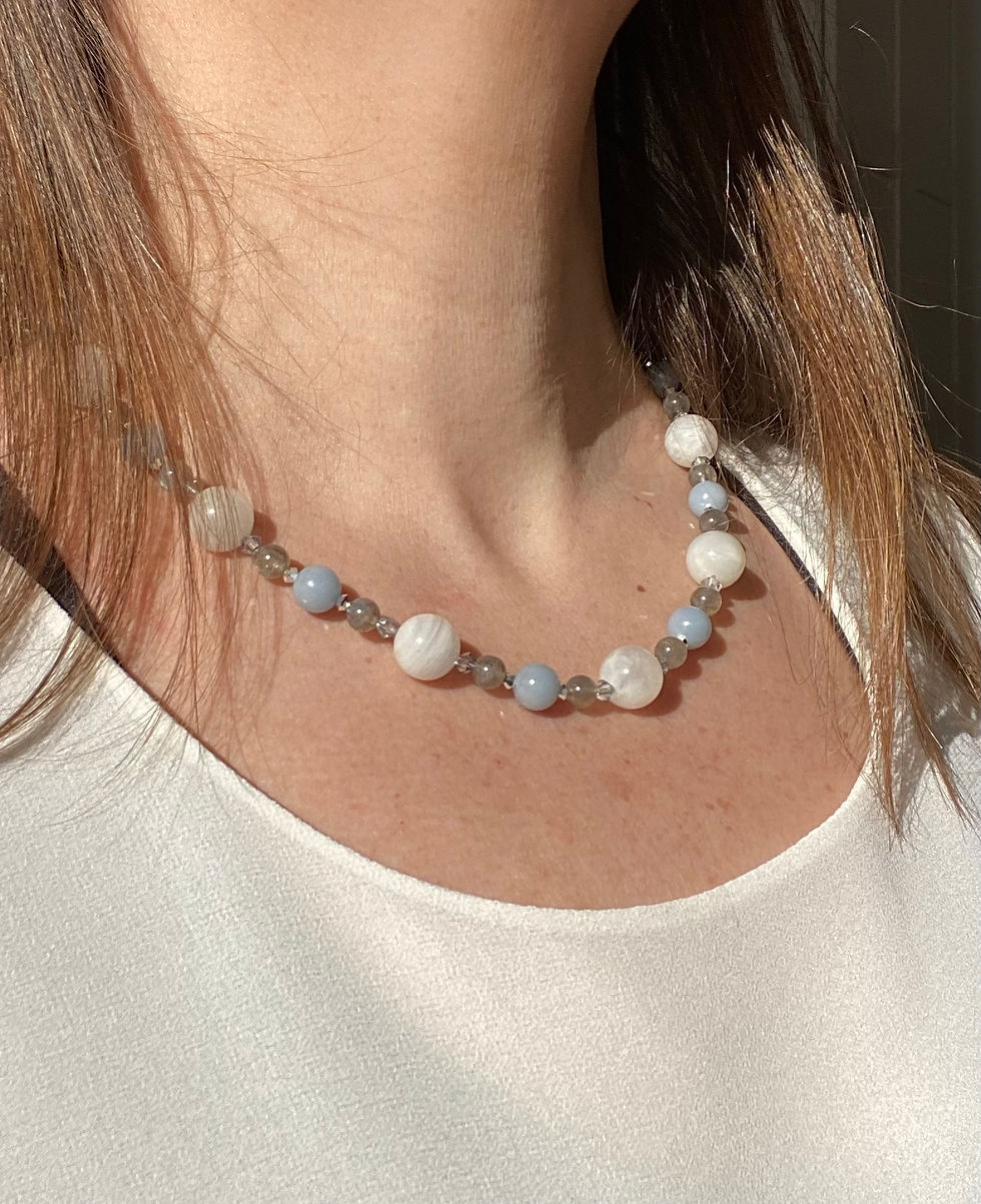 Miniature : Collier Clair Bleu
