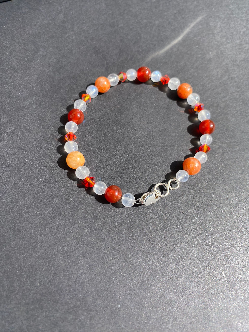Miniature : Bracelet Orange et Blanc