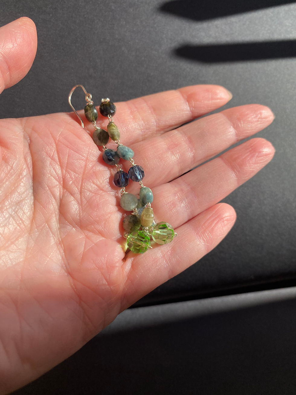 Miniature : Boucles d'oreilles Tourmaline Verte
