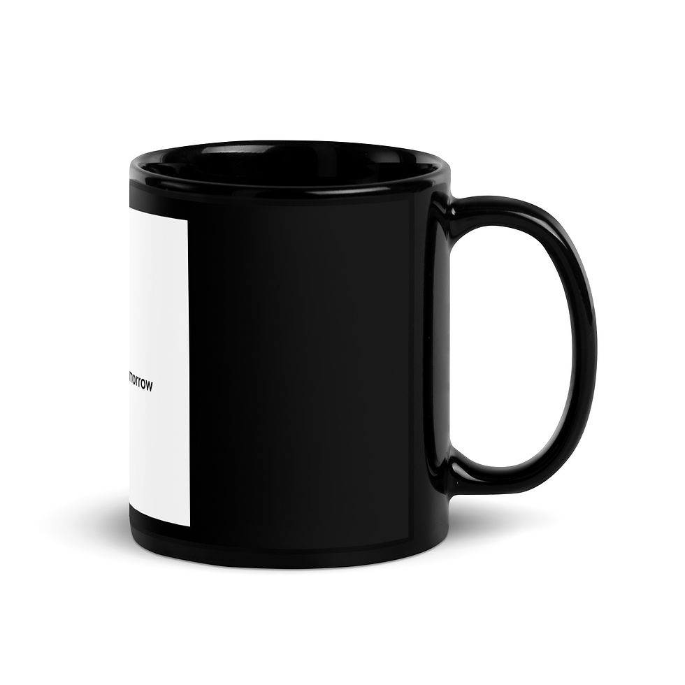 Earthly Glow black Glossy Mug