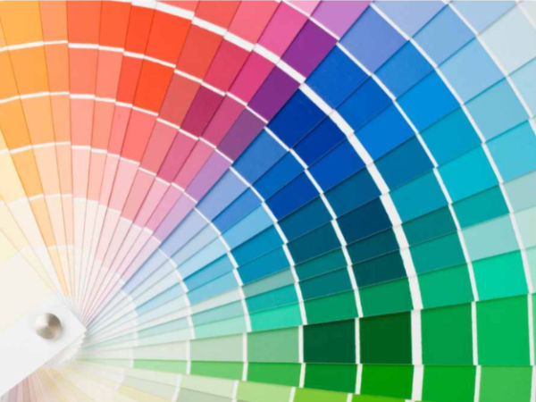 paint color fan deck showing a wide range of interior paint color options