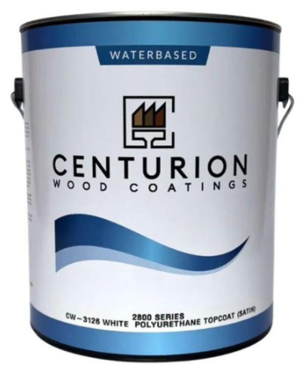 Centurion wood coatings are a go-to for professional cabinet painting for durable results with a factory-like finish
