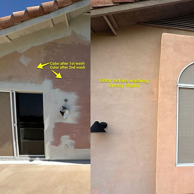 Pressure washing and surface preparation before exterior house painting in Mesa AZ