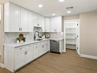 refinished kitchen cabinets from a mesa cabinet refinishing project