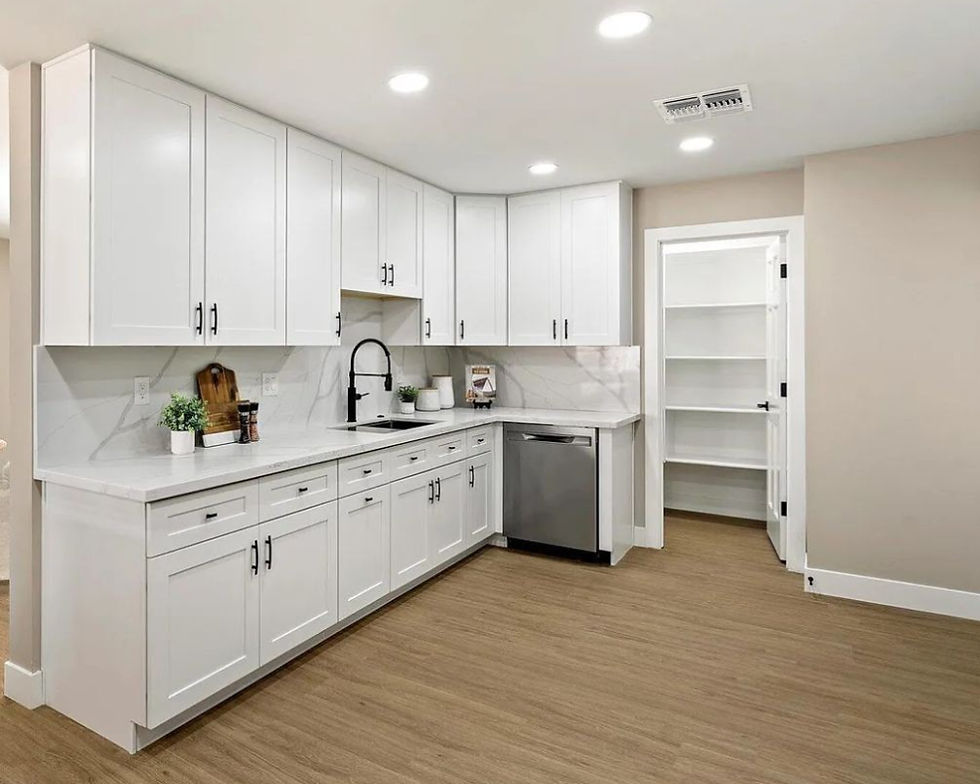 refinished kitchen cabinets from a mesa cabinet refinishing project