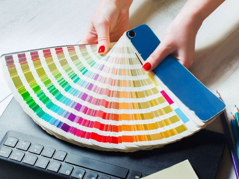 Pantone fan deck to choose the best interior and exterior paint colors for your Mesa home