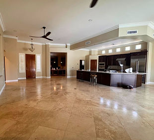 Interior painting project in Gilbert, AZ featuring freshly painted walls and open living space