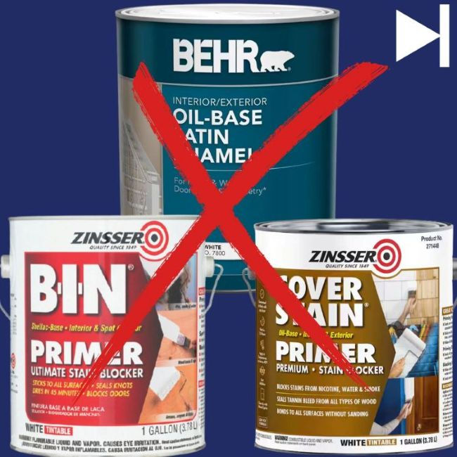 Oil based paints are harsh and messy, professional painters use water-based paints now