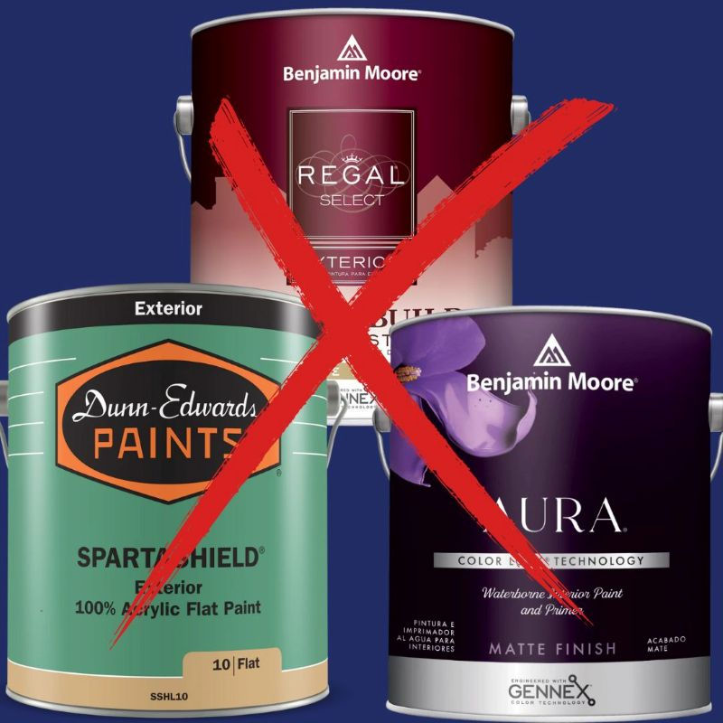 Wall paints are not meant for cabinets and will not last