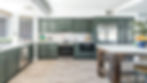 cabinet refinishing in mesa az with forest green painted cabinets by professional painters