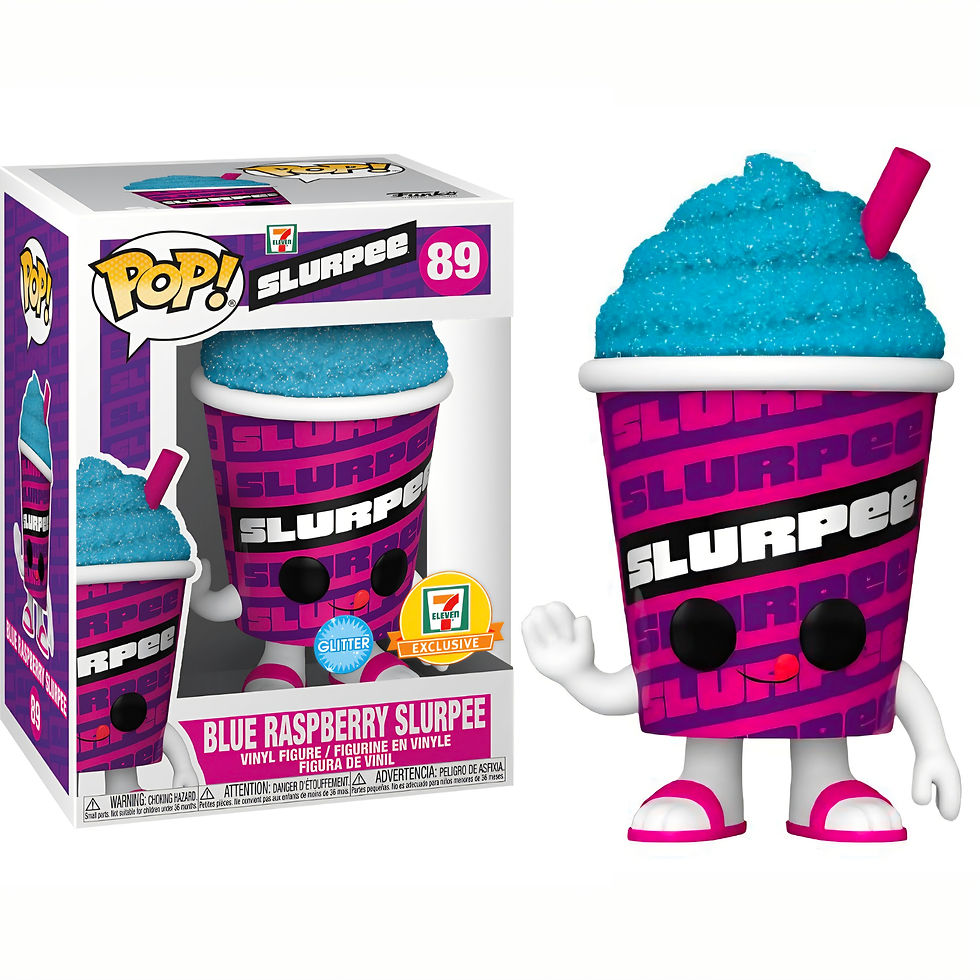 Thumbnail: AD ICONS SLURPEE SET OF 4 : BLUE RASPBERRY / BANANA / PINA COLADA / CHERRY